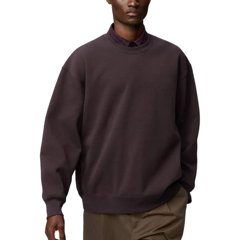Мужской свитшот с круглым вырезом UNIQLO, Brown Black