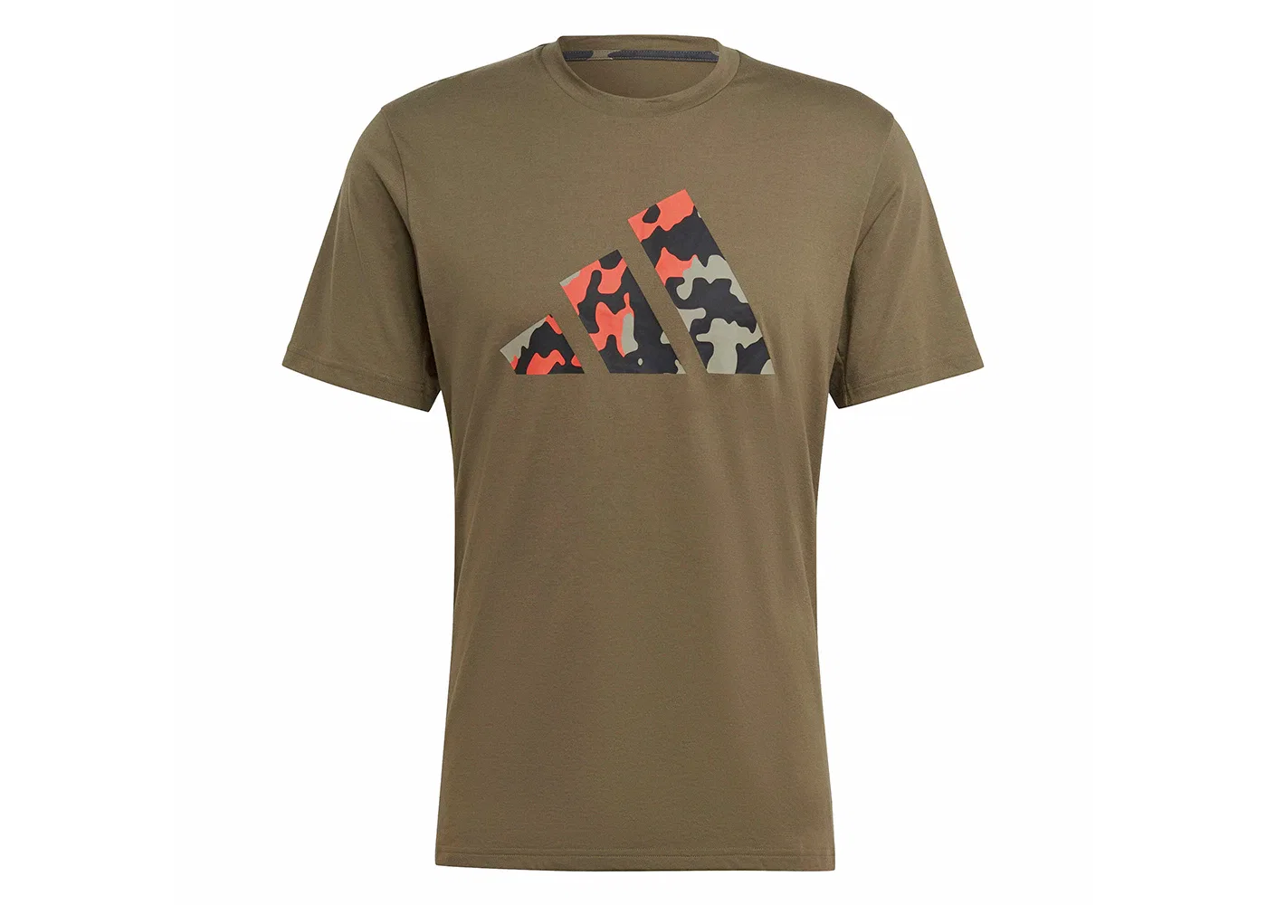 Мужская футболка с логотипом Train Essentials Seasonal Logo Training Tee Adidas, Olive Strata