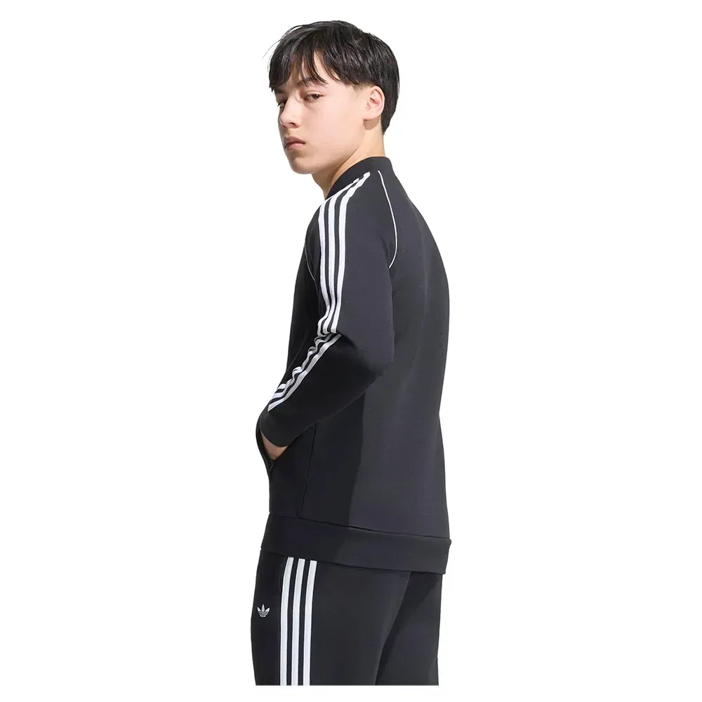Толстовка на молнии Adidas Originals SST Spacer Track, черный — фото 2