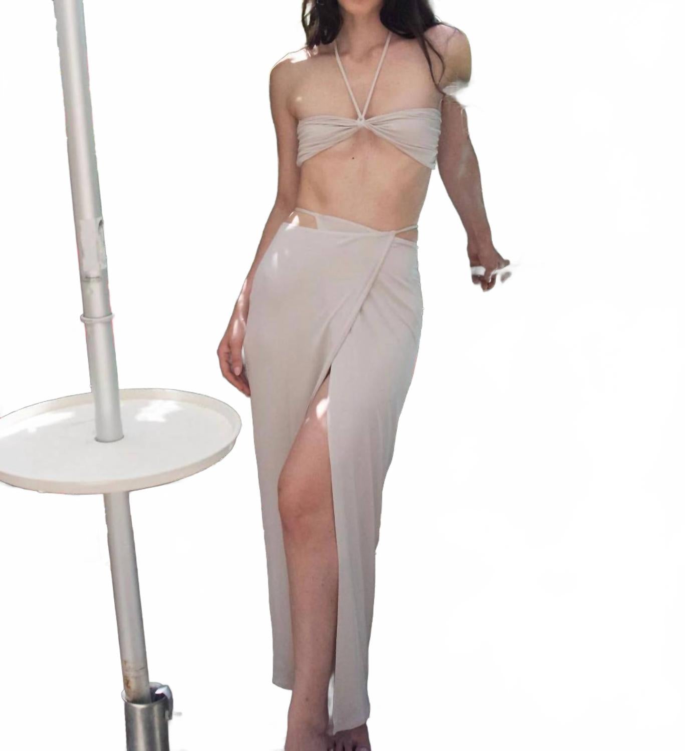

Лиана бандо топ в костяном цвете JADE Swim, Bone