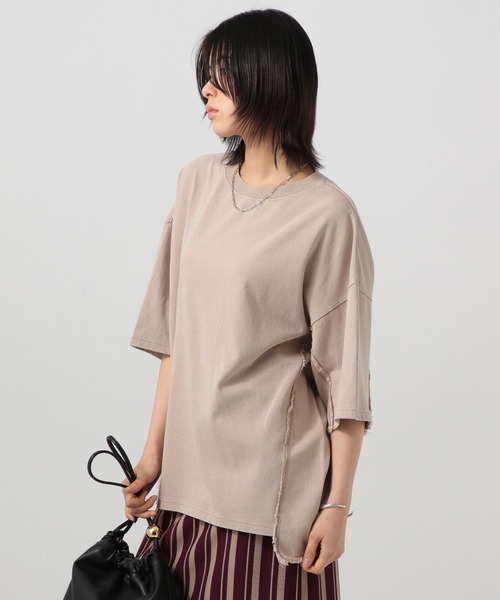 

Футболка с бахромой и градиентным переходом цвета BAYFLOW, бежевый