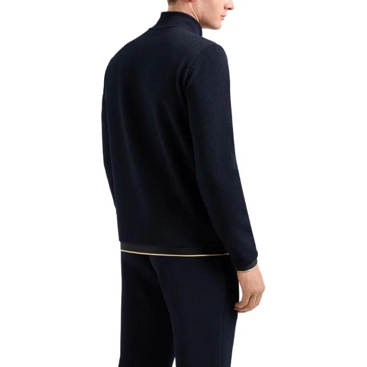 Мужская толстовка с длинным рукавом FW24 Emporio Armani, Navy Blue — фото 4