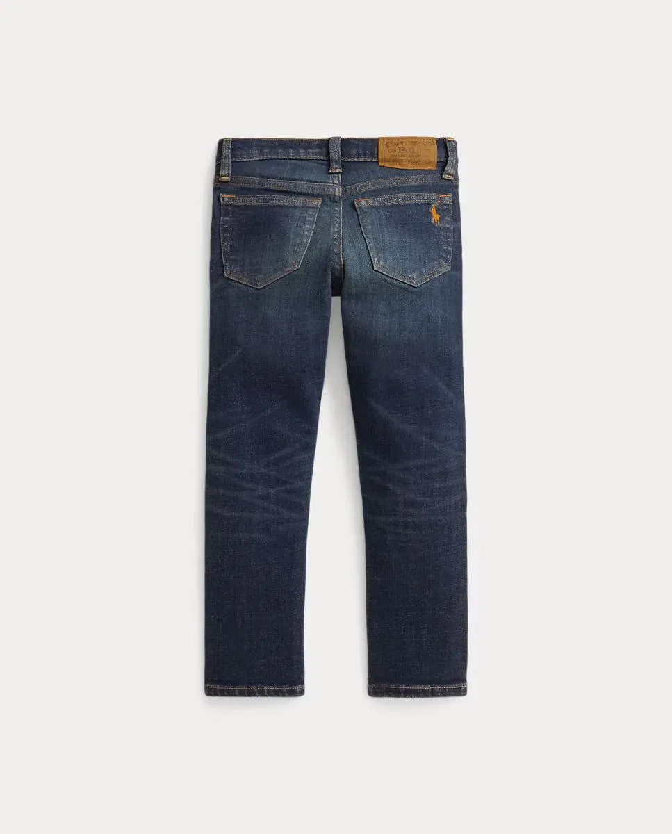 Детские джинсы для мальчиков с эластичным денимом Sullivan Slim Fit Polo Ralph Lauren, Azul Marino — фото 2