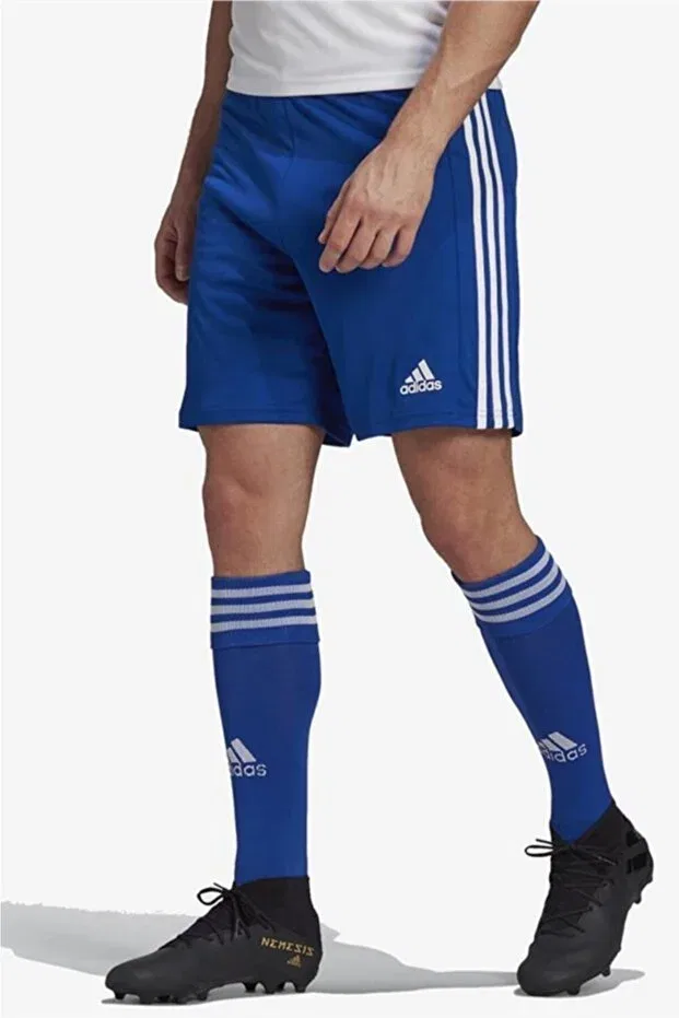 Мужские спортивные шорты однотонные Adidas, Blue — фото 2