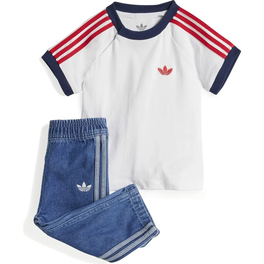 Детский спортивный комплект adidas Denim Set Mavi, Синий — фото 3