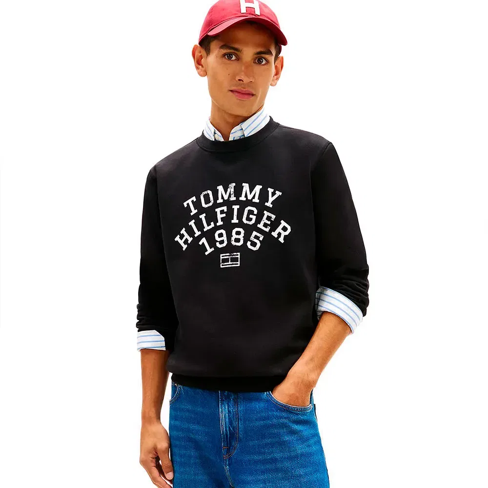 Мужской свитшот с принтом Tommy hilfiger, Black