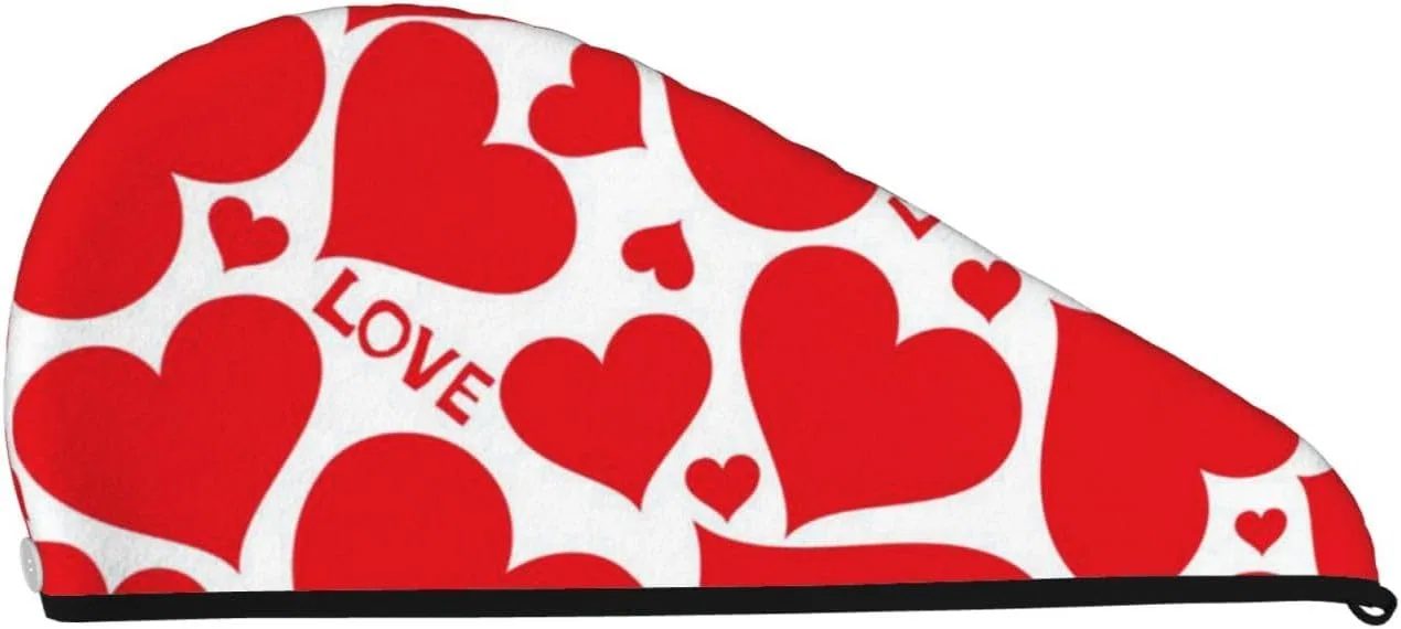 Шапочка для душа Coral Velvet, OPSREY, Love Heart Print, Сердце