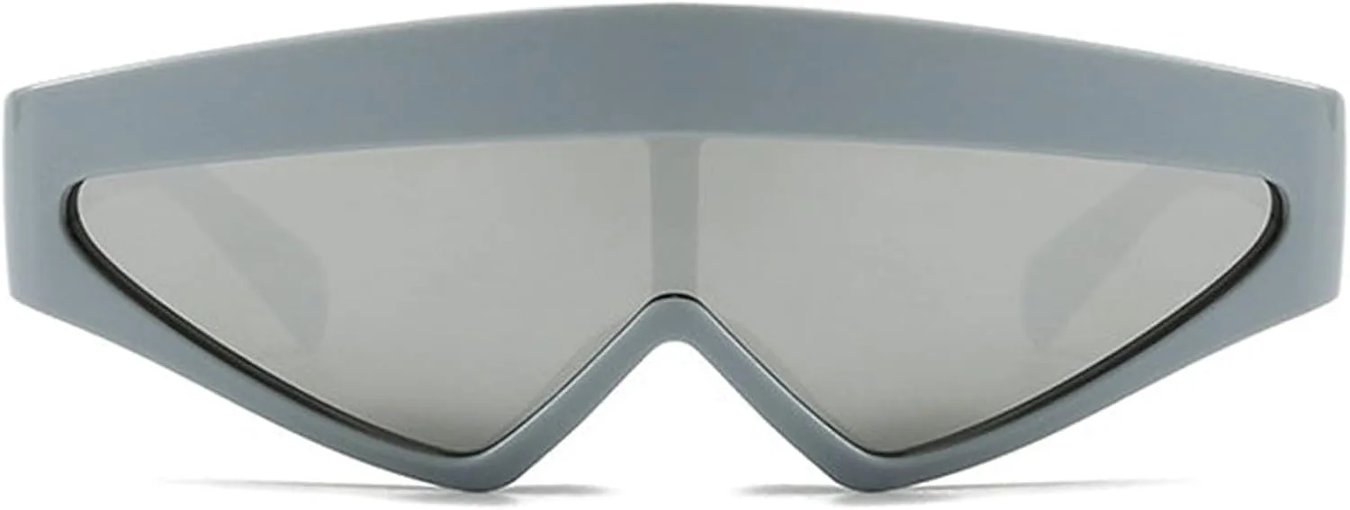 

Солнцезащитные очки Willochra Y2K Shield для женщин, модель 2025, роскошные, увеличенного размера, модные, треугольной формы, ветрозащитные, для вождения, C7