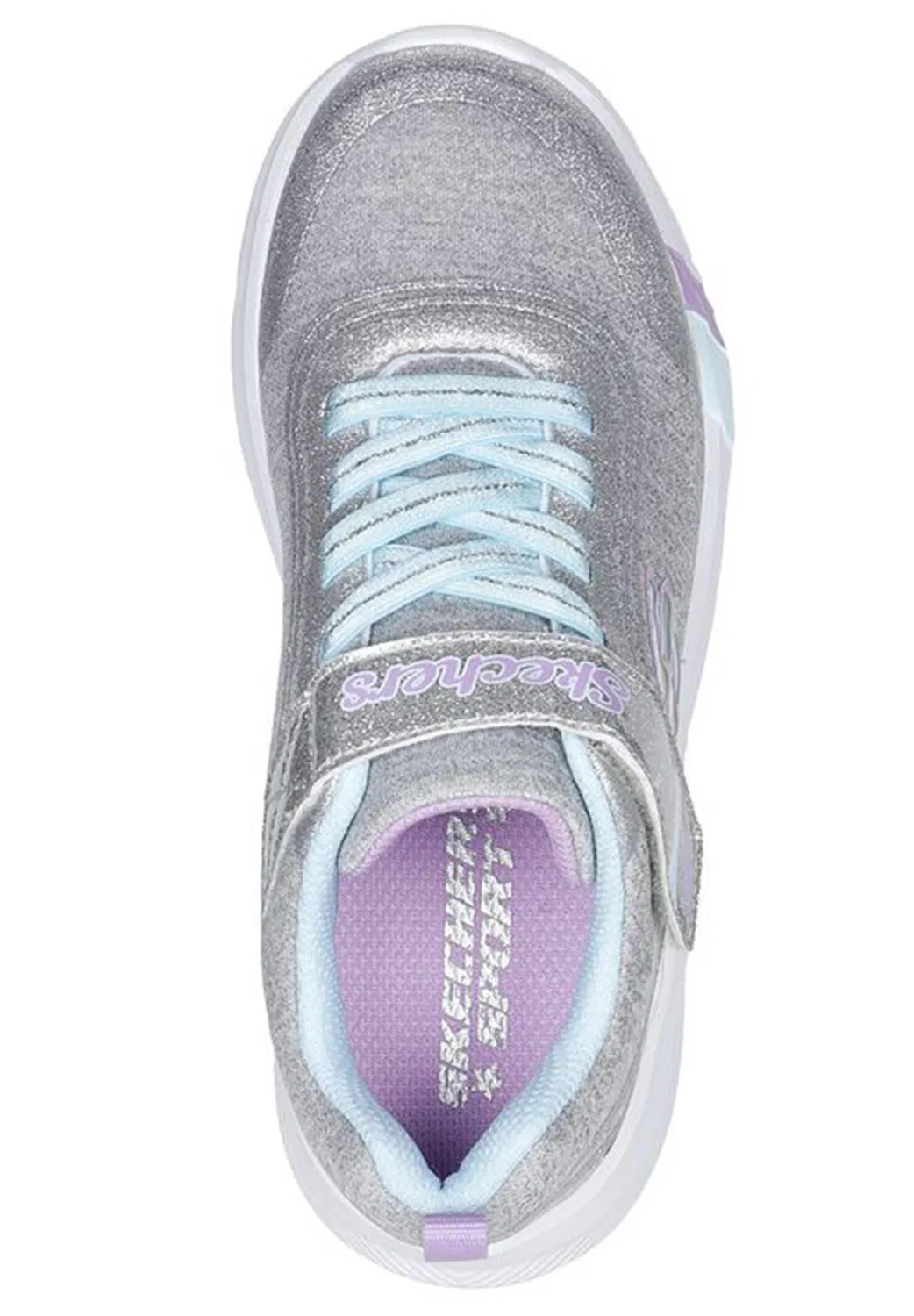 Детские кроссовки с блестками Dreamy Lites READY TO SHINE Skechers, Grau — фото 3