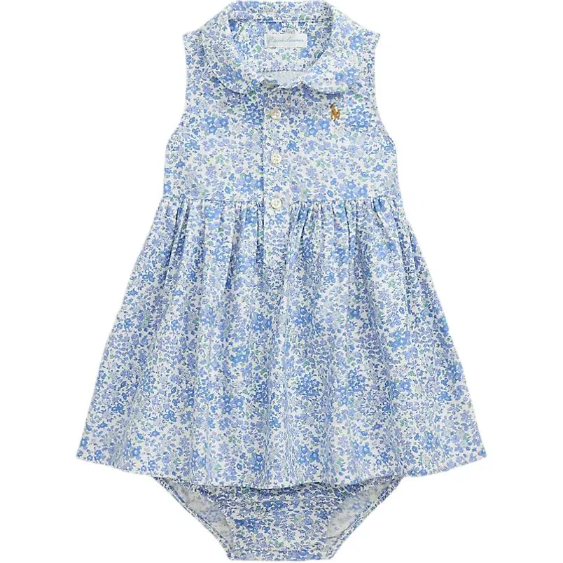 Детский комплект юбка и топ для девочек, Infant And Toddler Skirt Set, Blue, Polo Ralph Lauren