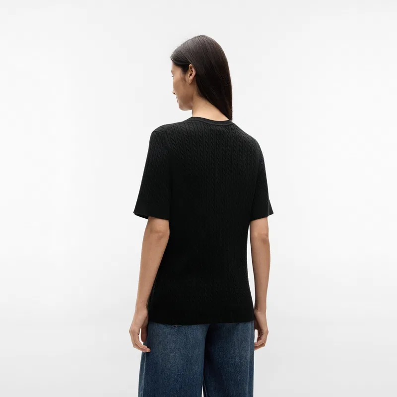 Женский свитер с круглым вырезом Tommy Hilfiger, Black BDS — фото 4