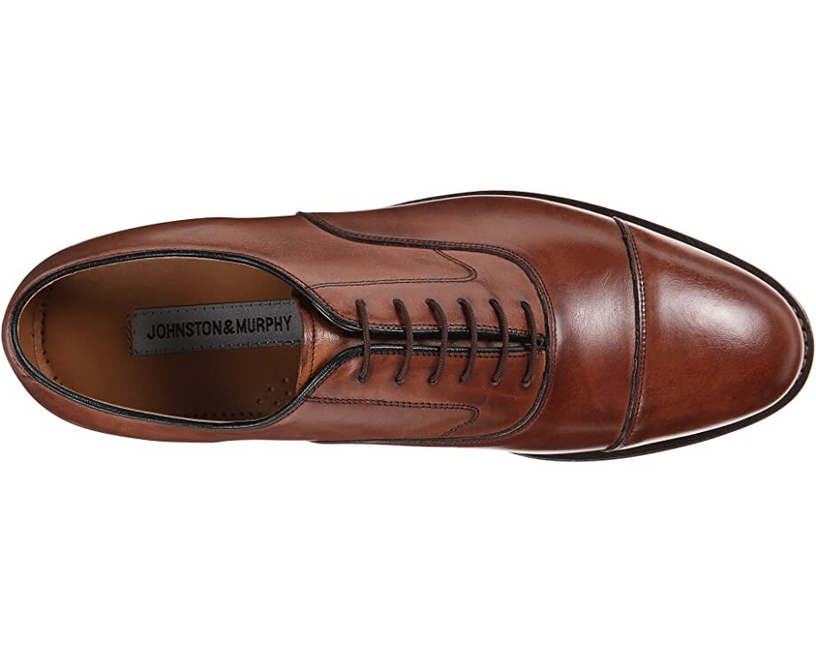 Оксфорды Melton Classic Dress Cap Toe Oxford Johnston & Murphy, коричневый — фото 3