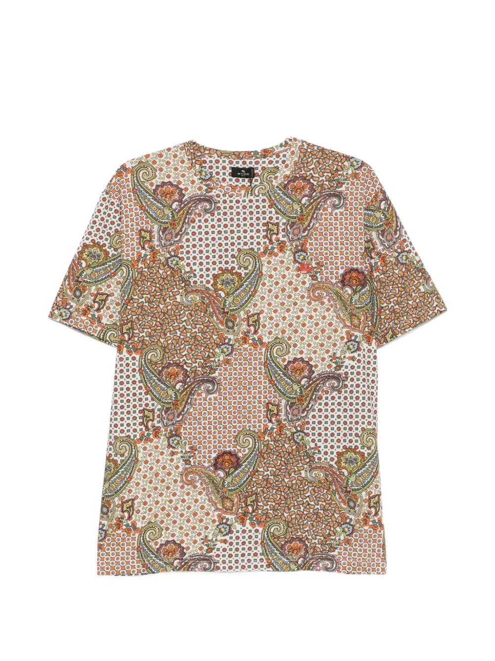 Футболка с узором пейсли Etro, кремовый