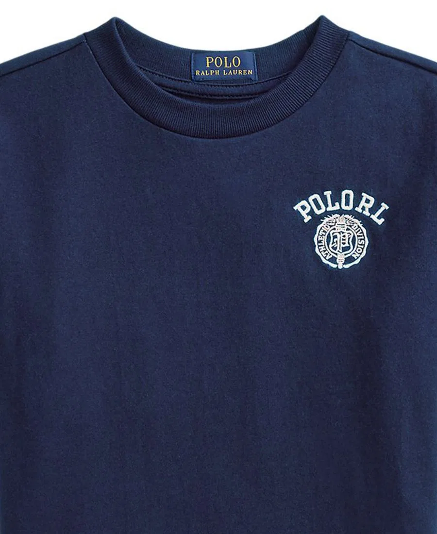 Футболка оверсайз с вышитым логотипом Polo Ralph Lauren, Refined Navy — фото 3