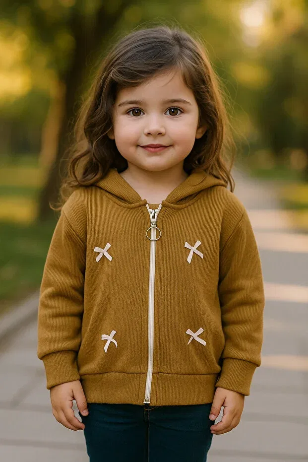 Детское худи на молнии с капюшоном с принтом Yalçınoğlu Kids, Multicolor — фото 4