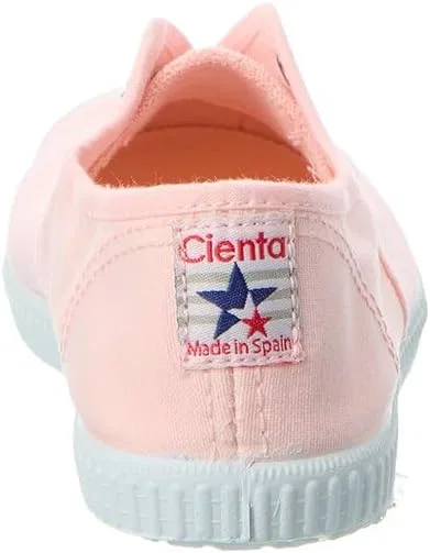 Детские кеды на шнуровке Cienta Kids Canvas Slip On Sneakers, Light Pink — фото 3
