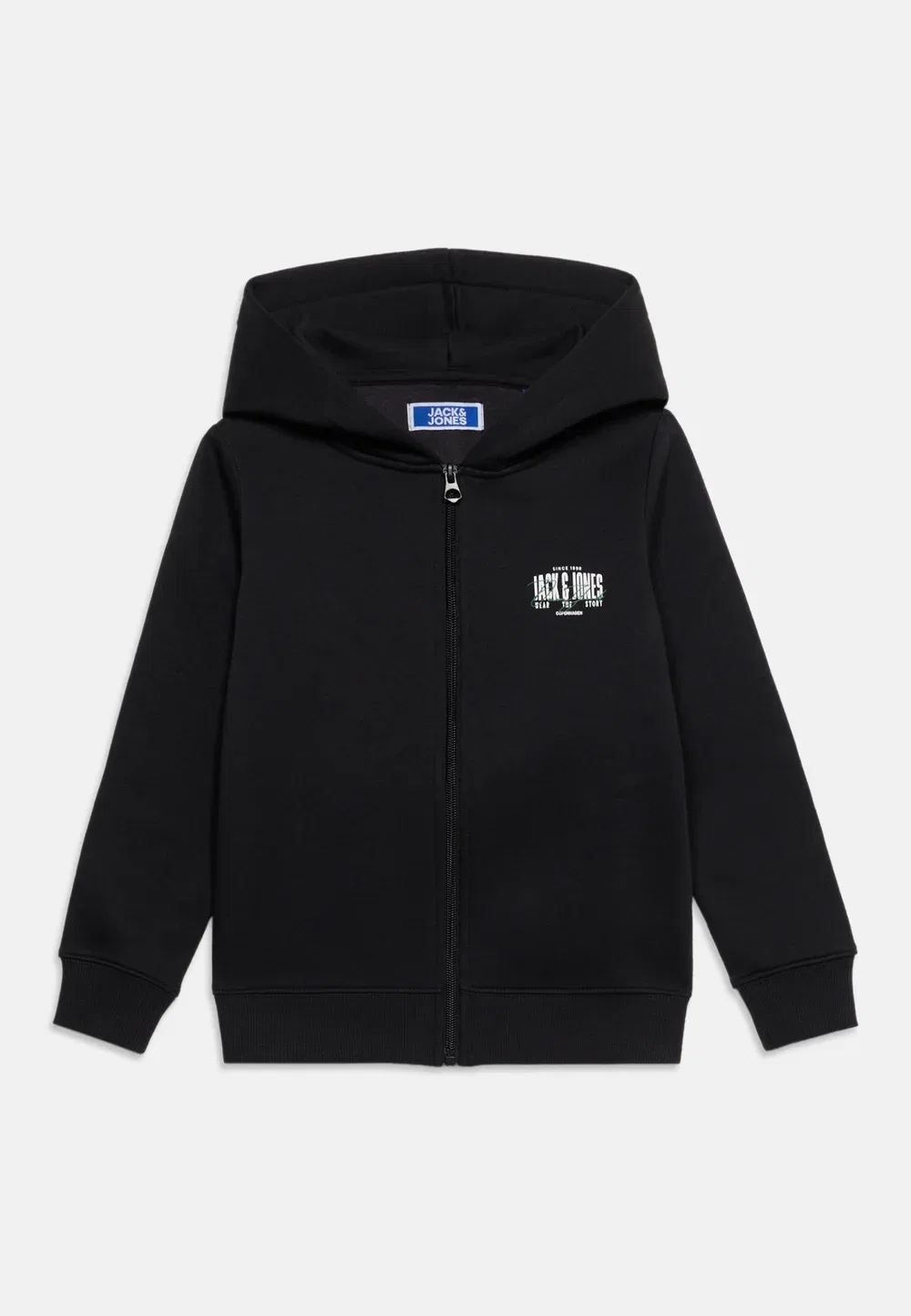 Толстовка Jjaero на молнии с капюшоном Jack & Jones Junior, Black — фото 3