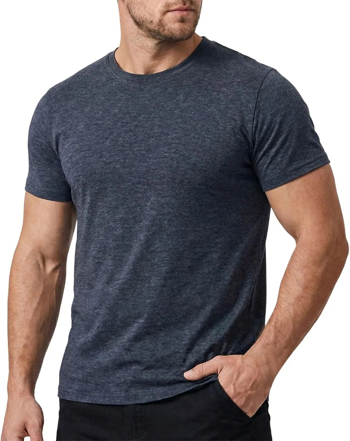 Мужская хлопковая футболка Dry Fit, Dark Blue