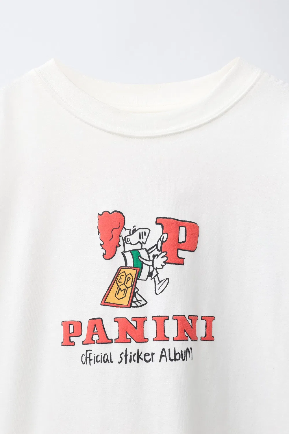 Футболка с принтом PANINI ZARA, White — фото 3