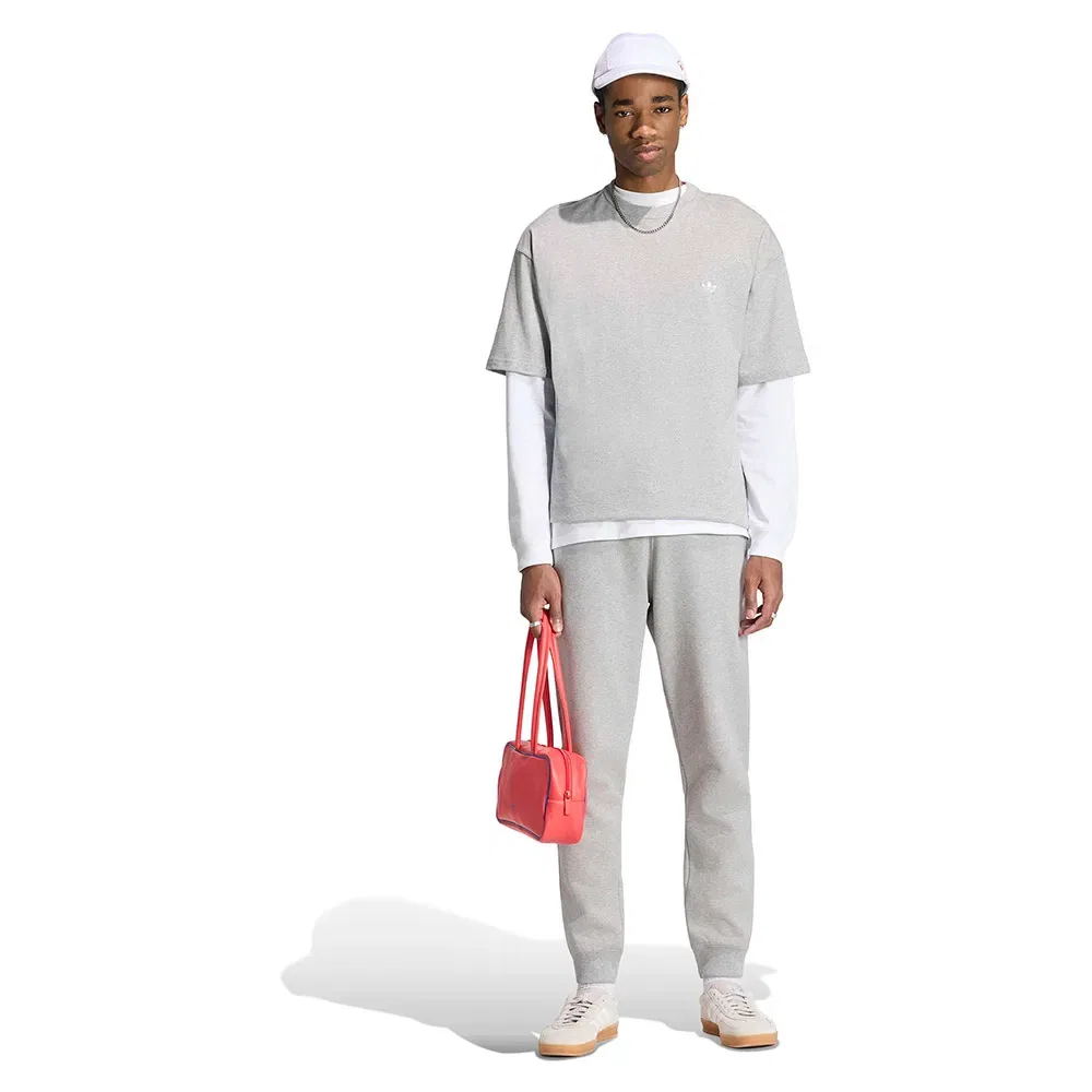 Футболка свободного кроя Trefoil Essentials Adidas Originals, серый — фото 4