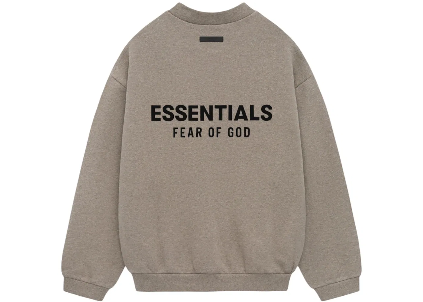 Мужское свитшот с круглым вырезом из флиса Fear of God Essentials, Heather Gray — фото 2