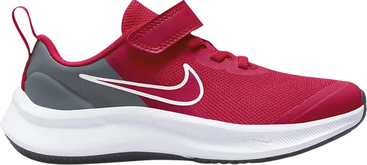 

Кроссовки с застежкой Nike Star Runner 3 PS, серо-красный