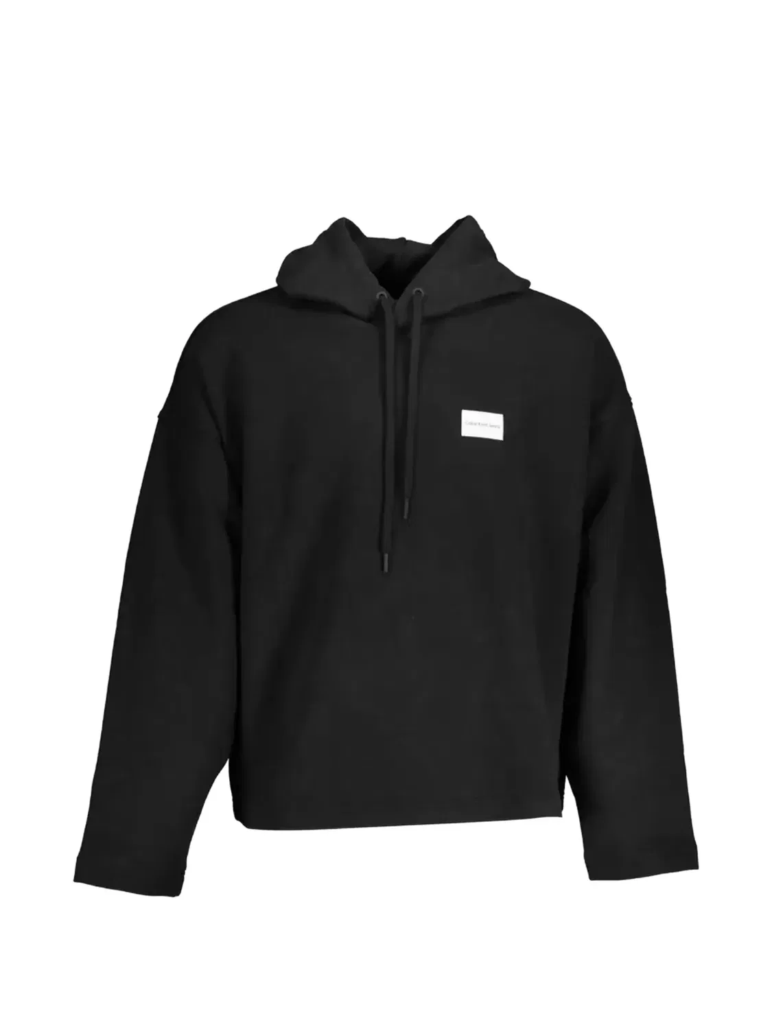 Худи с кулиской хлопковое Calvin Klein, черный