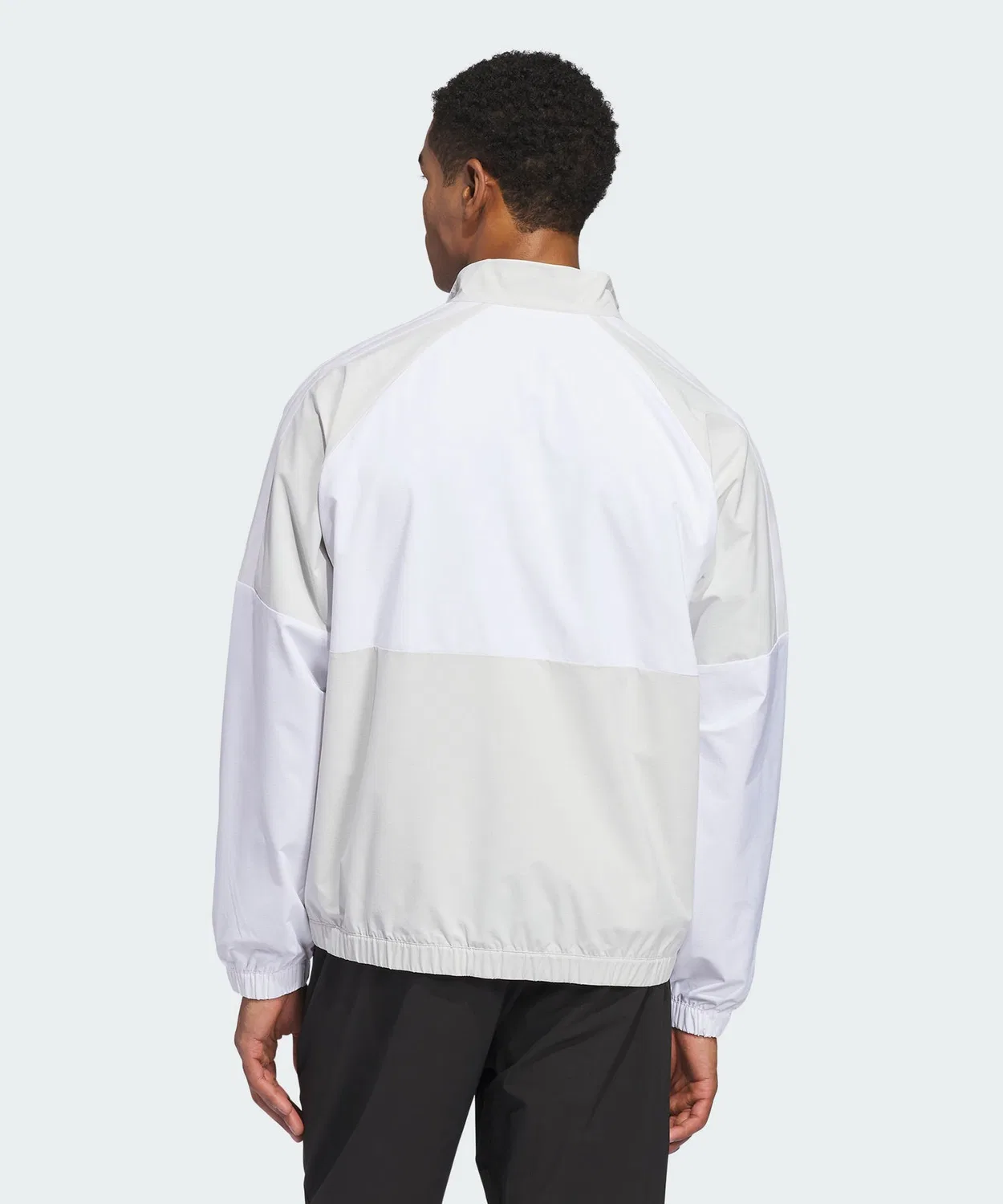 Мужская куртка-ветровка с подкладкой Beyond Twisted Weave Full Zip Windbreaker Adidas, Grey — фото 2