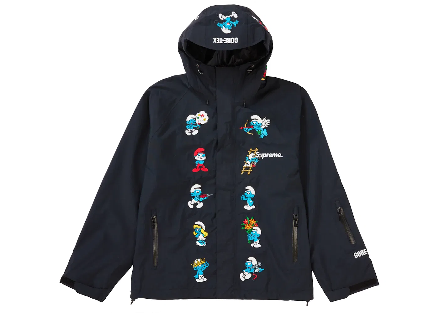 Мужская куртка с принтом Smurfs GORE-TEX Shell Jacket Supreme, Black
