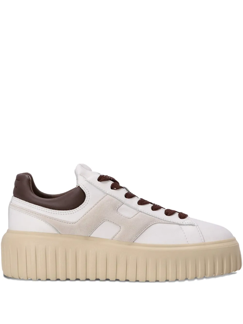 Кроссовки H-Stripes на платформе Hogan, белый