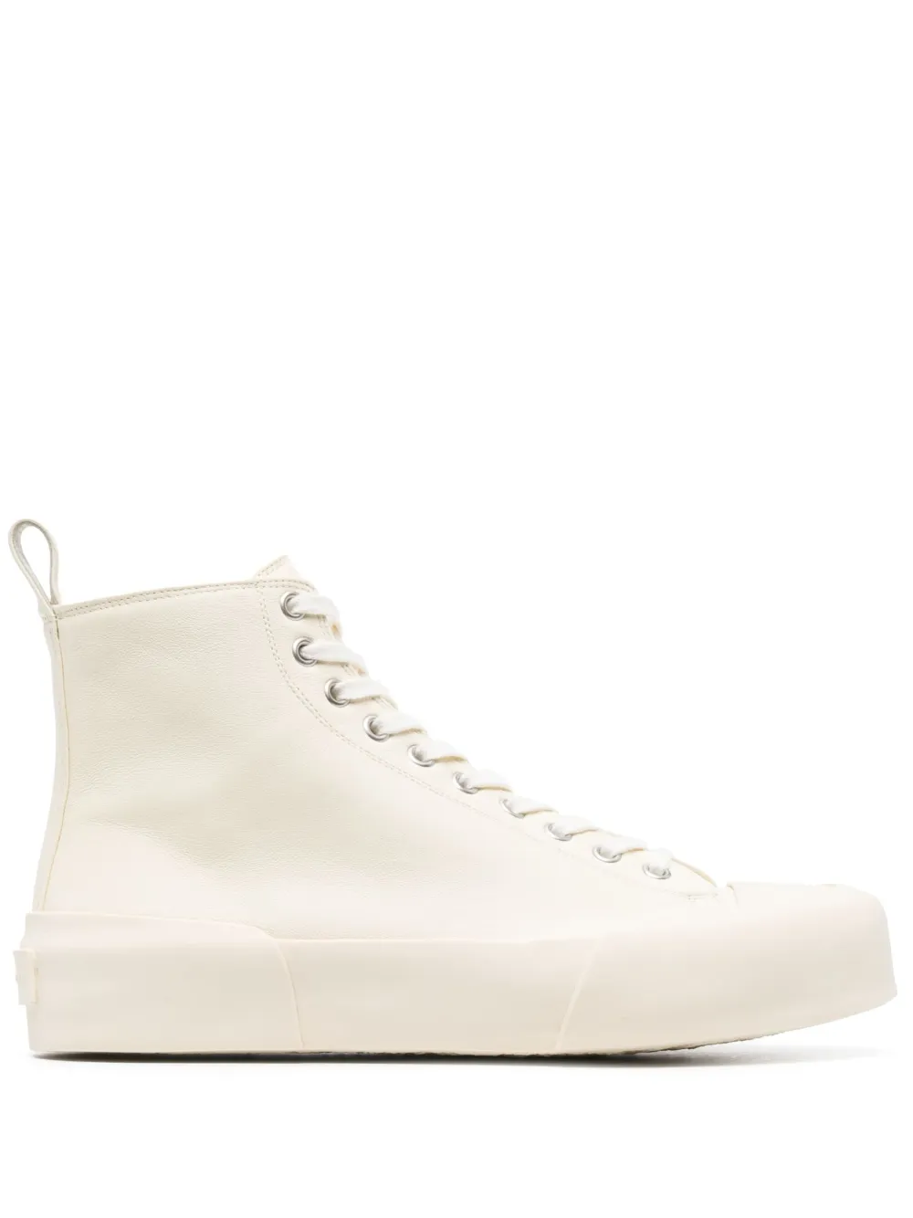Высокие кеды JIL SANDER, нейтральный