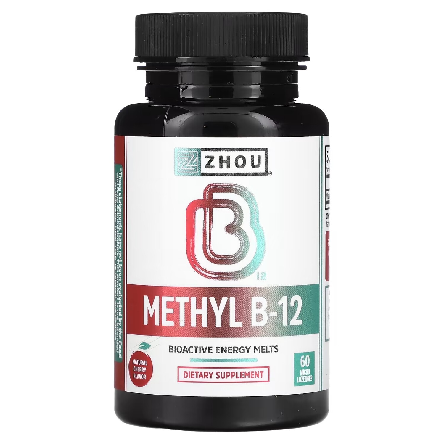 

Zhou Nutrition Methyl B-12 натуральная вишня, 60 микроладсов