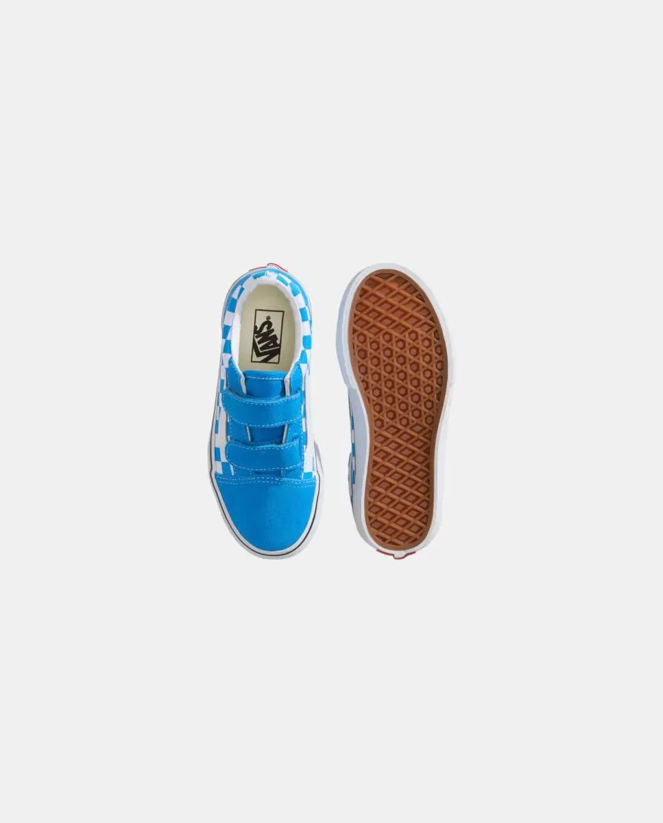 Детские кеды с принтом Old Skool Vans, Azul Cyan — фото 4