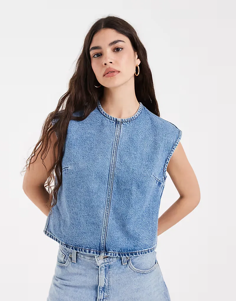 Джинсовая футболка Levi's, синий — фото 3