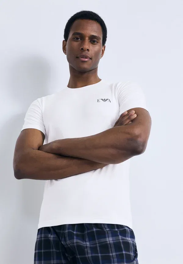 Комплект из двух маек с круглым вырезом Parte alta - нижнее белье Emporio Armani, белый — фото 3