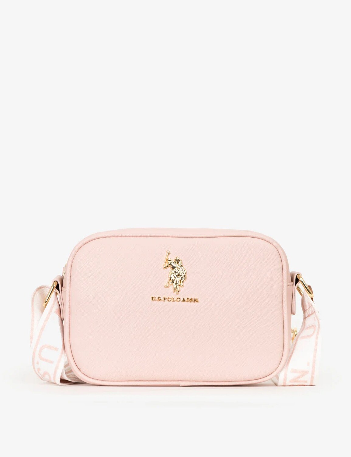 

Сумка через плечо на молнии U.S. Polo Assn., розовый
