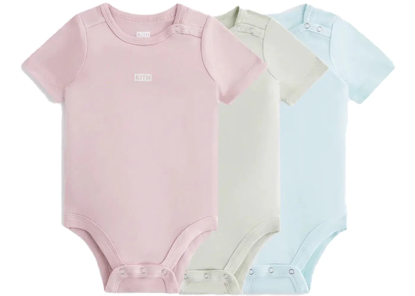 Детский комплект боди (3 шт) Kith, Dusty Quartz