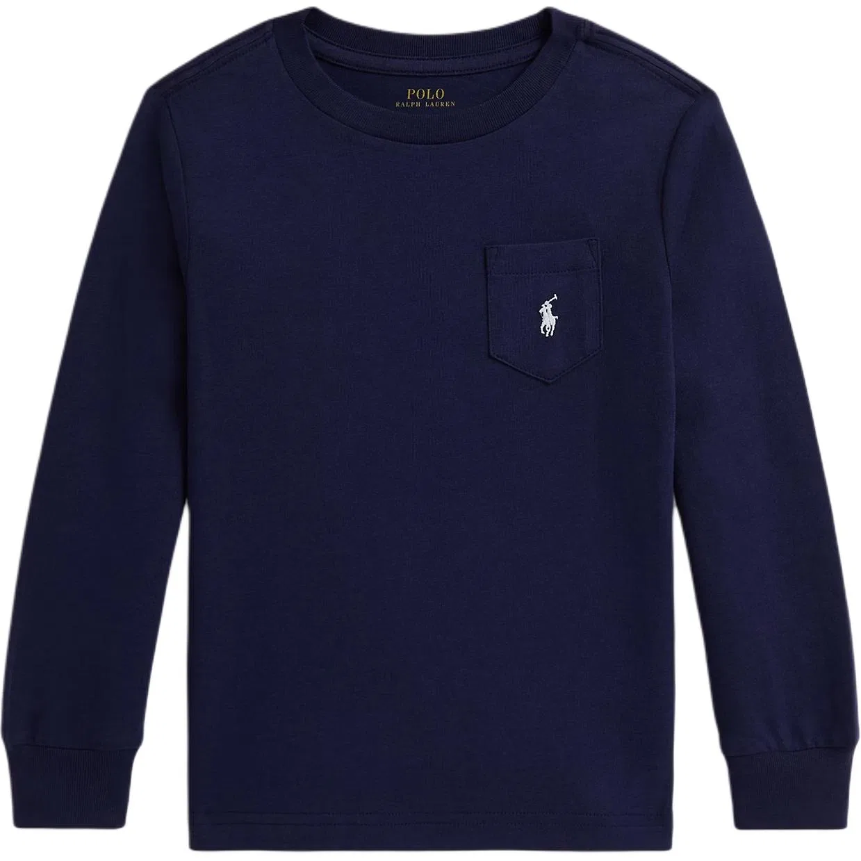 Детское поло для мальчиков с длинным рукавом Polo Ralph Lauren, Newport Marine Blue