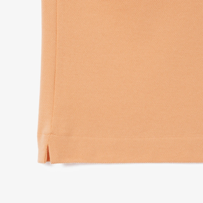 Поло Lacoste Logo-Patched Short-Sleeve, оранжевый — фото 3