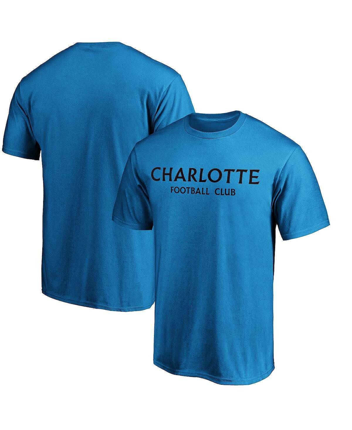 

Мужская фирменная синяя футболка с надписью charlotte fc Fanatics, синий