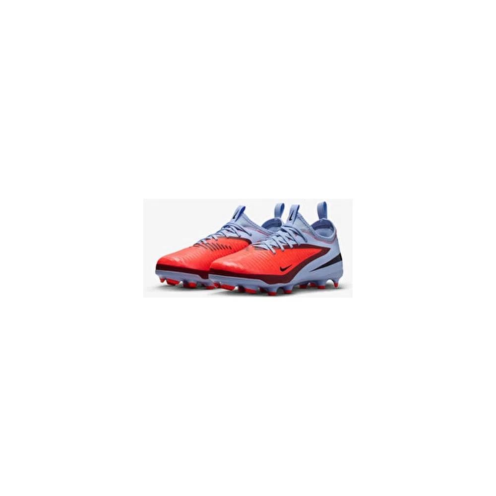 Детские футбольные бутсы для мальчиков с усиленным контактом Phantom 6 Low Academy Nike, Royal Tint/Siyah/Bright Crimson