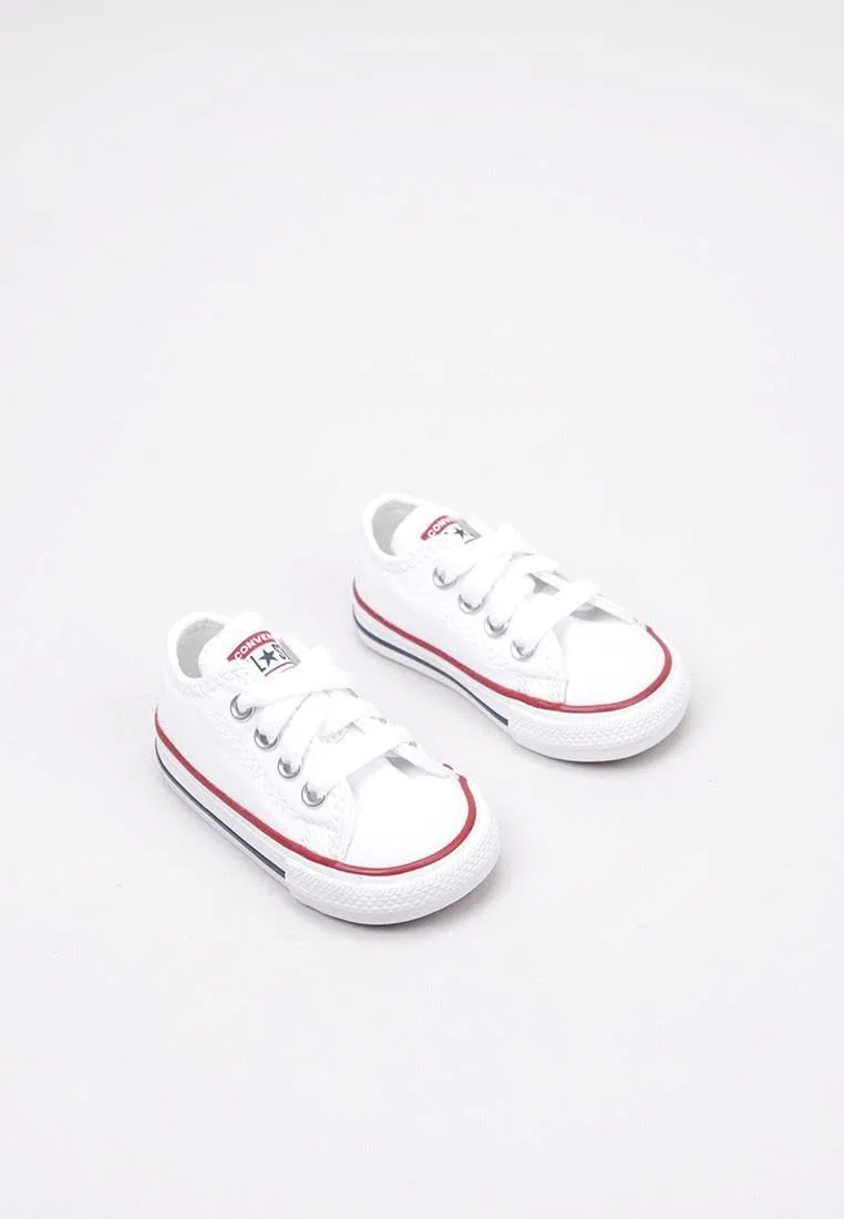 Детские кроссовки для мальчиков низкие Converse All Star Ox Canvas Unisex Adult Trainers, White Optical White — фото 4