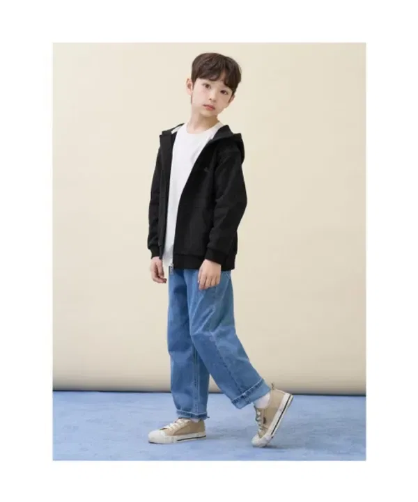 Худи на молнии, Essential, Beanpole Kids, черный — фото 4
