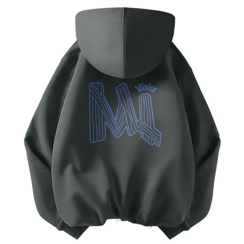 Детское худи с капюшоном MINISO, Dark Gray (Mt Blue Line)