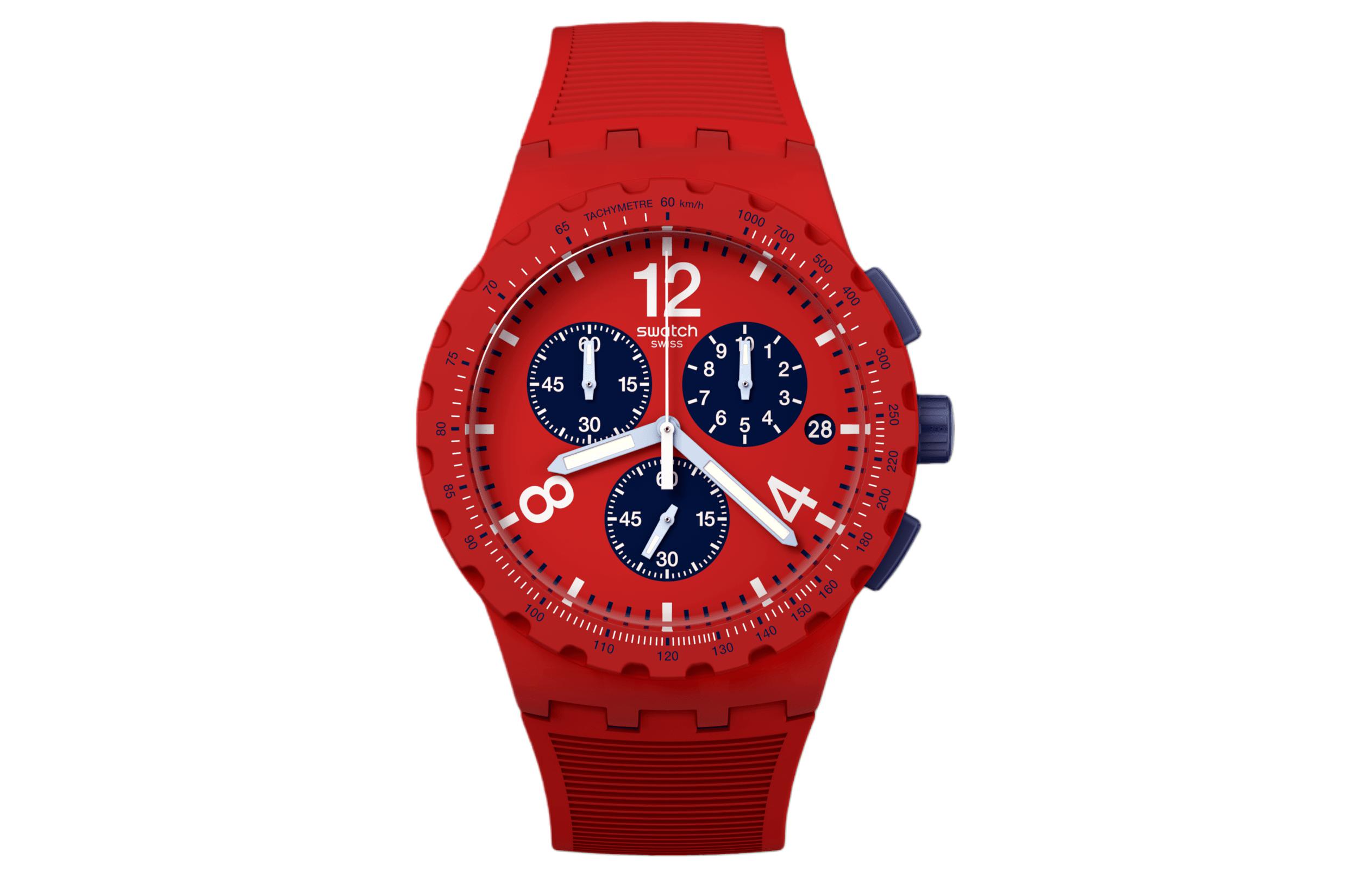 

SWATCH Часы Unisex Red Watch SUSR407, Red Watch Dial
