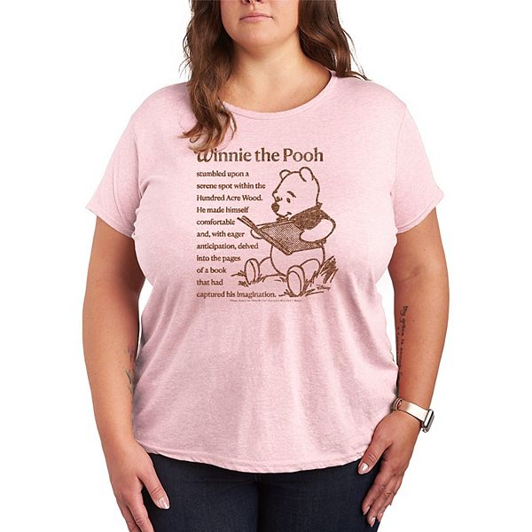 

Футболка с принтом Plus size Winnie the Pooh читает книгу Disney, Heather Pink, Розовый, Футболка с принтом Plus size Winnie the Pooh читает книгу Disney, Heather Pink