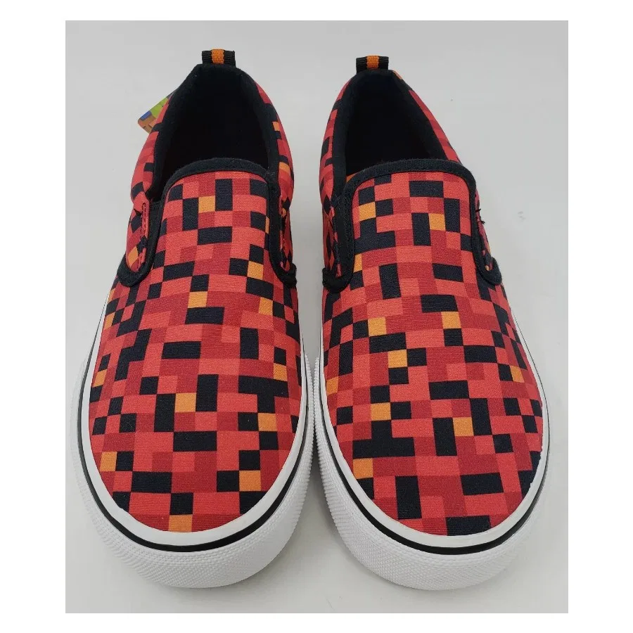 Детские спортивные кроссовки с закрытым носком Street Fame Skechers, Красно-черный — фото 4