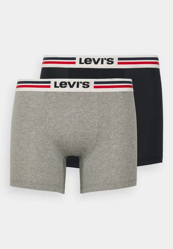 Мужские боксерские трусы с логотипом (2 шт. в упаковке) Levi'S, серый — фото 4