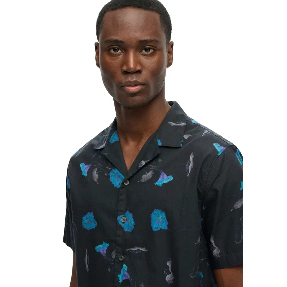 Рубашка с коротким рукавом Cabana Print Superdry, черный — фото 3