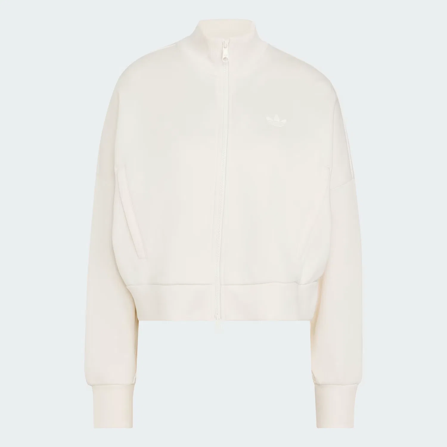 Женская олимпийка оверсайз Spacer Adidas Originals, бело-меловый/белый отражающий — фото 4